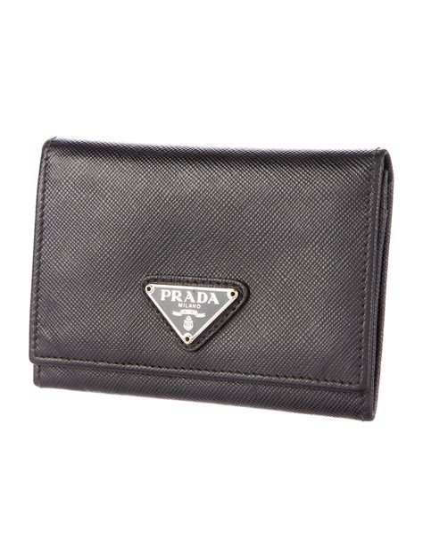 prada business card holders|Prada wristlet credit card holder.